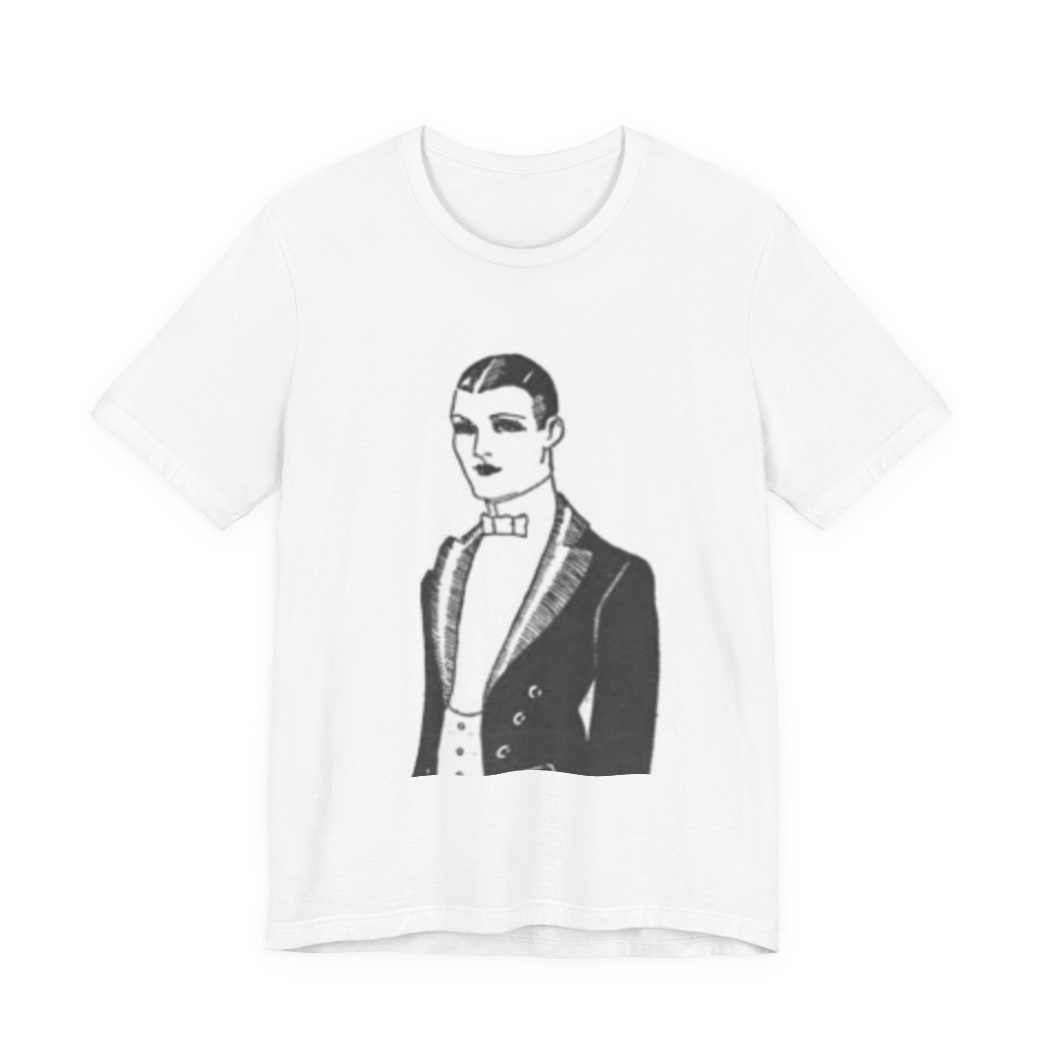 Vintage Gentlemen Illustration T-Shirt | Retro Dapper Man Tee